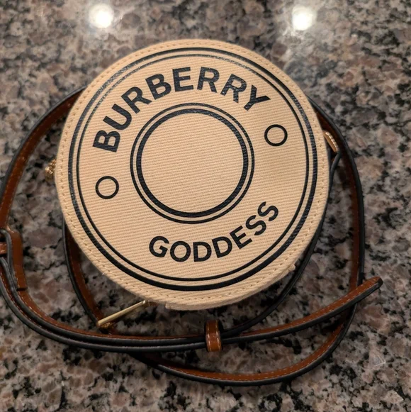 Burberry Goddess Round Crossbody Bag in Beige - Picture 1 of 11